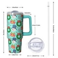 thumbnail image 2 of Snowman Holiday Tumbler 30oz Christmas Stainless Steel Coffee Cup, Winter Insulated Travel Mug with Handle and Straw, Gift for Women Men, 2 of 5
