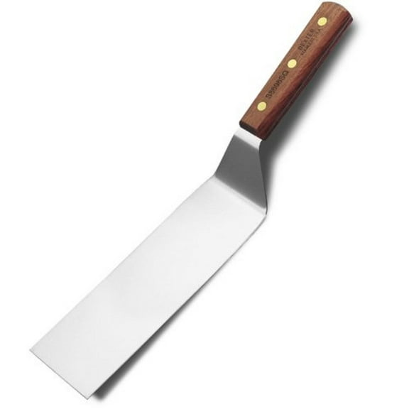 Dexter-Russell S8698SQ-PCP 8 x 3" Traditional Hamburger Turner, Rosewood Handle with Triple Rivets, Stainless Steel Blade, Made in USA‌‌‍​‌​​‌​‍