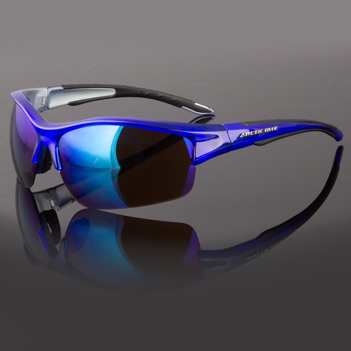 SPORT WRAP HD DRIVING VISION SUNGLASSES Blue Lens HIGH DEFINITION