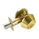 thumbnail image 3 of Cerradura de puerta con cerrojo de seguridad de un solo cilindro, herrajes de acero inoxidable de alta resistencia Oro, 3 of 9