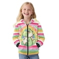 thumbnail image 4 of Chaqlin Rainbow Cute Dinosaur Fleece Hooded Sweatshirt for Boys and Youth - Comfy Casual Long Sleeve Jacket for Travel and Outdoor, 4 of 7