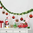 thumbnail image 4 of 2024 Christmas Rattan Decoration Christmas Scene Decoration Hanging Decorations Pendant, 4 of 6