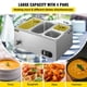 thumbnail image 3 of Calentador de alimentos comercial VEVOR de 110 V, 2x1/3GN y 2x1/6GN, baño María, 3 of 9