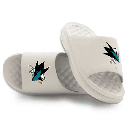 Youth ISlide Cream San Jose Sharks Primary Motive Slide Sandals