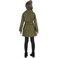 WW2 Soldier Girl Large Female Kids Green Fancy Dress Party Book Week