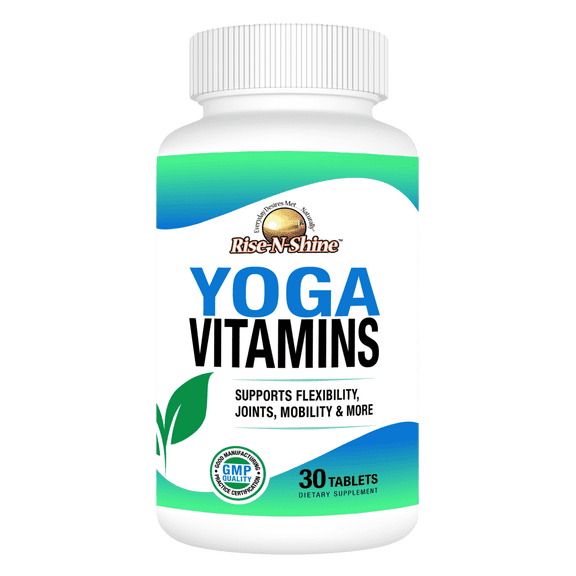 Yoga Vitamins for Flexibility, Mobility and Joint Health by Rise-N-Shine- 30 ct