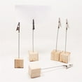 thumbnail image 3 of Braveheart 10PCS/Set Wooden Place Card Holder Clips Wedding Favors Place Card Holder Table Photo Memo Number Name Clips Base, 3 of 8