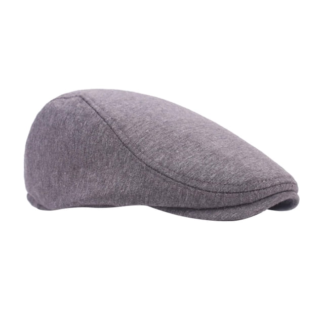 Gorro Newsboy de Algodón Sunnimix Gorro Clásico Gorro Plano Invierno Primavera Otoño Boina Gris