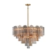 thumbnail image 6 of Crystorama Addis 16 Light Aged Brass Chandelier - 32"W x 21.5"H x 32"D, 6 of 10