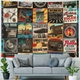 thumbnail image 4 of Orinice Quilt Movie Items Maximalism Tapestry Wall Hanging Unique Style for Home Decor Bedroom Living Room Dorm Apartment Farmhouse 40x60inch, 4 of 6