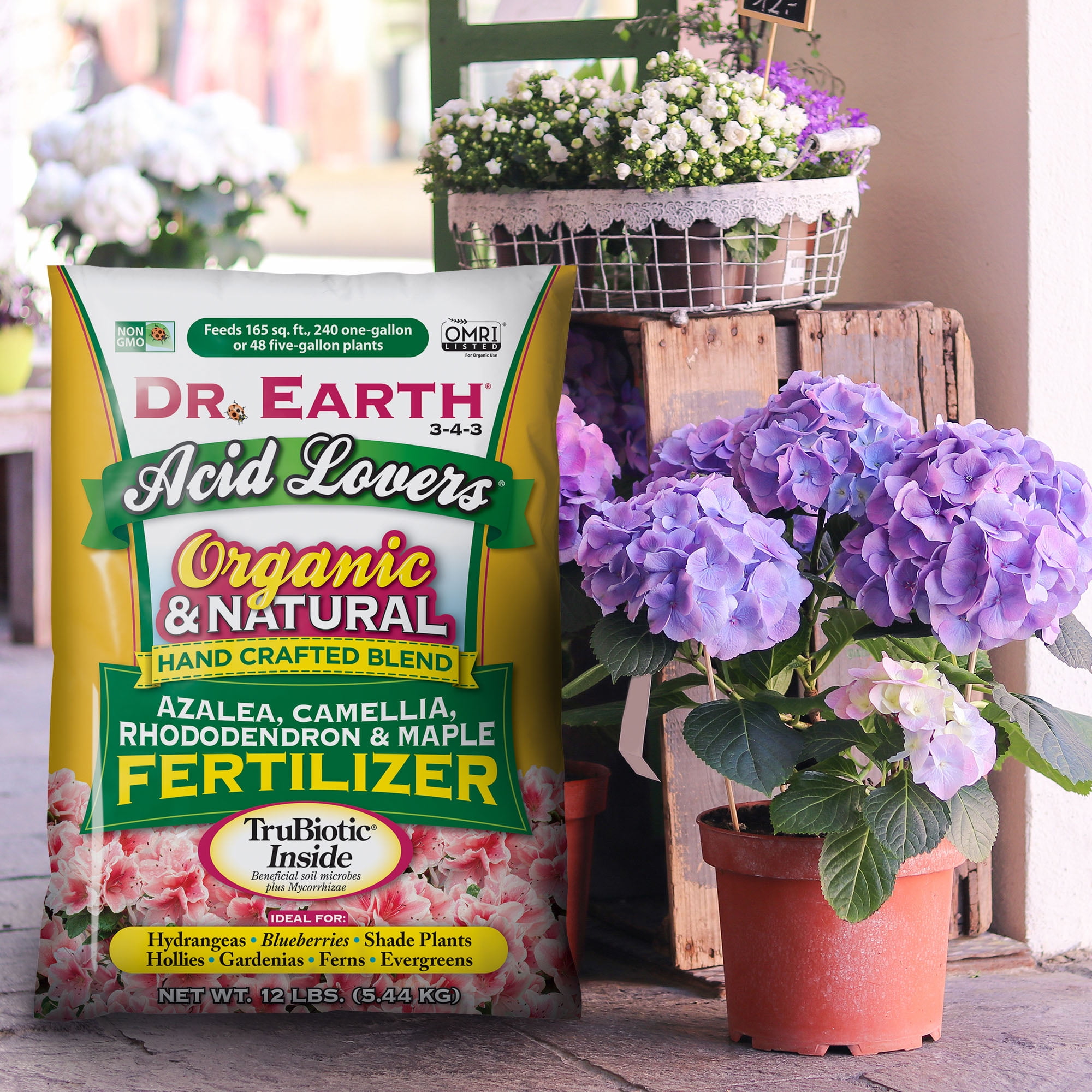 Dr. Earth Organic & Natural Acid Lovers Plant Food, 3-4-3 Fertilizer, 12 lb.