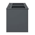 thumbnail image 4 of Modway Vitality Modern Wood/Ceramic Double Sink Bathroom Vanity in Gray/Black, 4 of 8