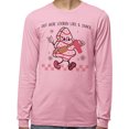 thumbnail image 2 of Lookin' Like a Snack Christmas Long Sleeve Shirt Unisex 3X-Large Pink, 2 of 5