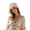 Beige, variant on Bohemian Beach Fedora for Travel Lightweight Handmade Hat with Pearl Trim Cap Style Ideal for Summer and Relaxed Resort Outings, White