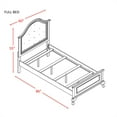 thumbnail image 3 of Bowery Hill Full Panel Bed in White, 3 of 3