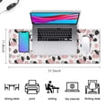 thumbnail image 5 of Long Mouse Pads for Desk,White Cow Black Spot Geometric Pattern Desk Mats on Top Of Desks, Desk Mouse Pad Extra Large with 3mm Non-Slip Base and Stitched Edge for Gaming,Office,Work,Home 31.5"x11.8", 5 of 6