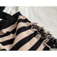 thumbnail image 4 of Kukuzhu Knitted Tote Bag Womens Tassel Shoulder Bag Striped Large Hobo Bag Purses Reusable Shopping Bags Handbags for Women, 4 of 5