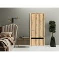 thumbnail image 3 of Solid French Door 24 x 80 inches | Planum 0012 Oak with Frosted Glass | Single Regular Panel Frame Trims Handle | Bathroom Bedroom Sturdy Doors, 3 of 5
