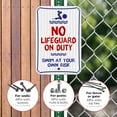 thumbnail image 4 of No Lifeguard On Duty Swim at Your Own Risk Sign, Pool Sign,, 4 of 8