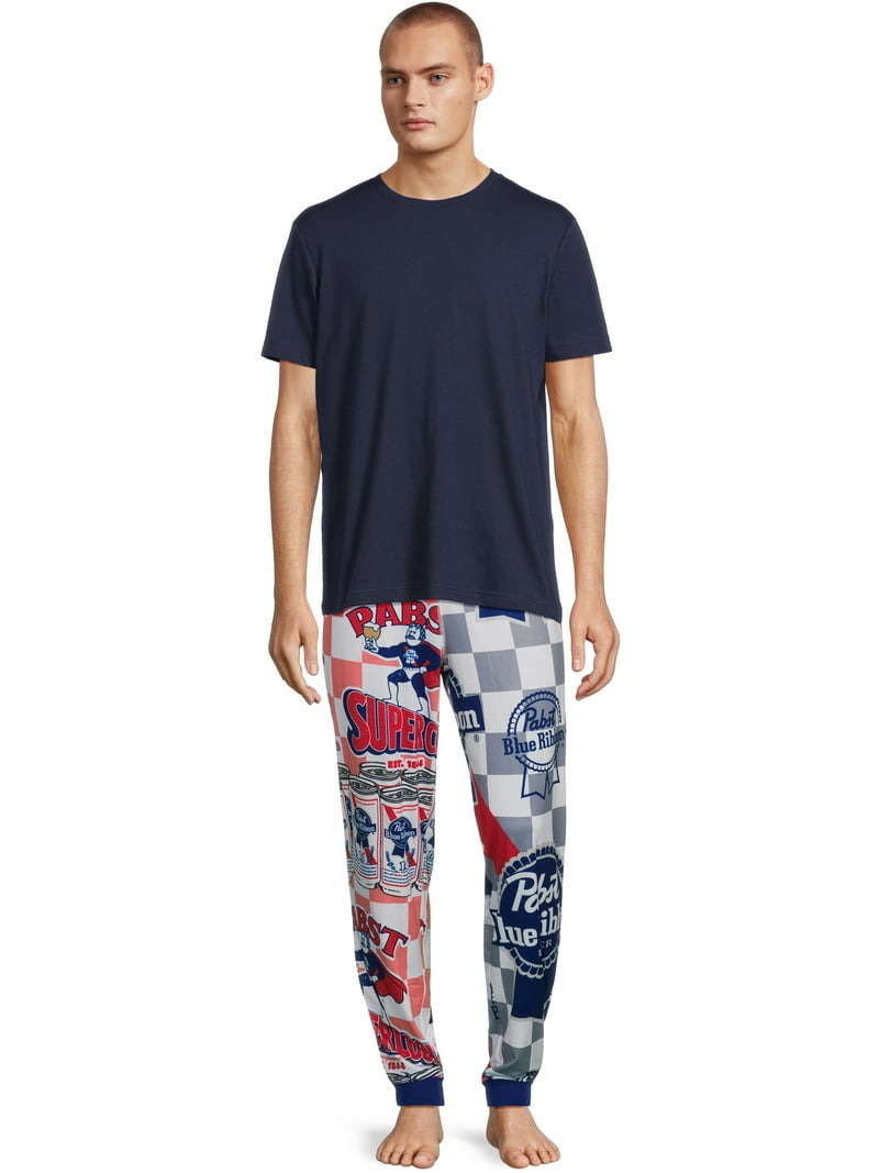Pabst Blue Ribbon Men's and Big Men's Jogger Sleep Pants, Up to