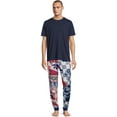 thumbnail image 2 of Pabst Blue Ribbon Men's and Big Men's Jogger Sleep Pants, Up to 2XL, 2 of 5
