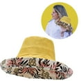thumbnail image 2 of Chapeau de Soleil Réversible à Grand Bord Protection Solaire Chapeau de Pêche pour Filles, 2 of 10