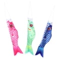 thumbnail image 3 of Dayesque 3pcs Japanese Fish Streamer Flags Outdoor Windsocks for Garden Yard Patio Decoration Spring Festival, 3 of 8