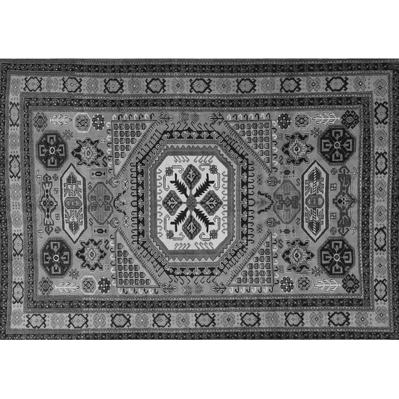 Ahgly Company Indoor Rectangle Persian Gray Traditional Area Rugs, 2' x 5'