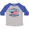 thumbnail image 3 of Inktastic Memorial Day Honor the Fallen with American Flag Boys or Girls Toddler T-Shirt, 3 of 5