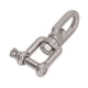 thumbnail image 2 of Grillete de doble mordaza profesional de acero inoxidable 304 resistente, dispositivo de grillete rodante para cuerda de escalada de columpio de 12 mm/0,47 pulgadas, 2 of 14