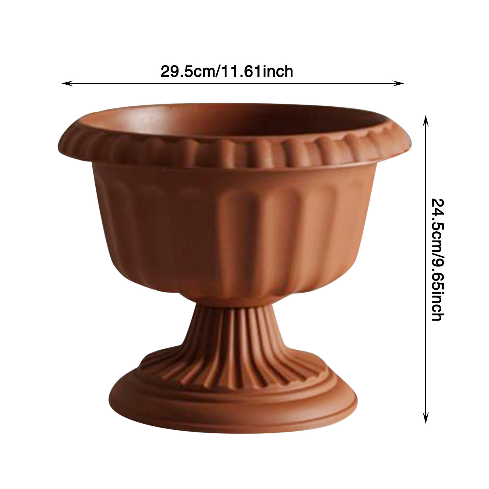 ZAROYEAX Classic Planter Roman Pillar Flowerpot Planter Indoor Outdoor ...