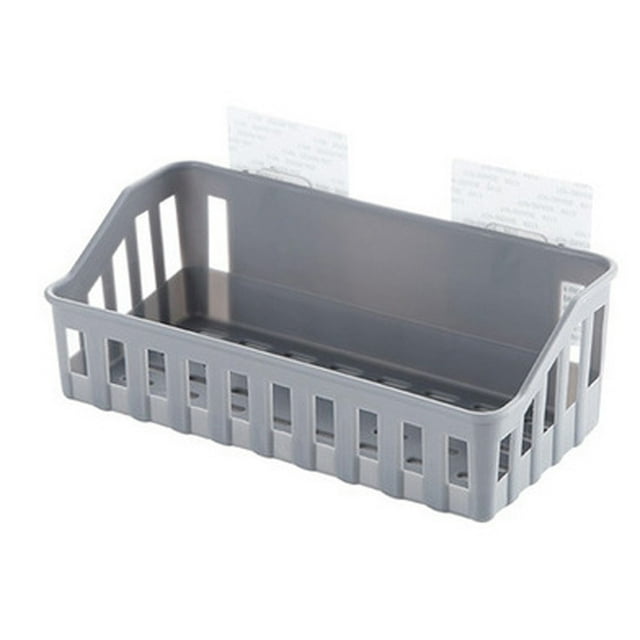 Cesta esquinera de pared - Material PP, sin taladrar, para baño/cocina