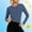 Navy, variant on Njagoc3 Workout Tops for Women | Crewneck Long Sleeve Slim Fit Activewear Pullover Top with Cuffs | Relaxed Fit for Fall Casual Wear & Light Activities,Light Blue,XXL
