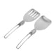 thumbnail image 4 of Espátula de acero inoxidable 304 de 2 piezas, espátula plegable para alimentos, espátula portátil para equipo de picnic al aire libre, 4 of 15