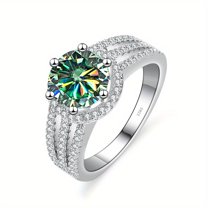 Stunning 2ct Moissanite Ring for Women - 925 Sterling Silver - Perfect for Engagements, Weddings, and Special Occasions