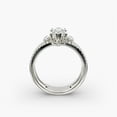 thumbnail image 2 of First Jewelry 14K White Gold Plated Solitaire Engagement Ring for Women’s - Marquise Cut 1.6 Ct Moissanite Anniversary Ring for Wife - Wedding Ring for Women’s - Half Bezel Bridal Moissanite Ring, 2 of 4
