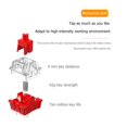 thumbnail image 2 of Kit de teclado intercambiable en caliente compatible con Bluetooth compatible con ejes rojo blanco 72 piezas Ehuebsd Para estrenar, 2 of 5