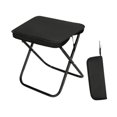 thumbnail image 3 of Almencla Camping Stool Adults Folding Practical for Train Trips Queuing Sports Events Black, 3 of 8