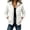White, variant on Enjoytime Quilted Jackets for Women Patchwork Knit Long Sleeve Zip Up Hooded Coat Warm Casual Lightweight Outerwear with Pocket
