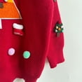 thumbnail image 4 of Christmas Sweaters Women Plus Size Christmas Sweater Christmas Tree Jacquard Three Decorated Sweater Knitwear Jumper Tops , XL, 4 of 8
