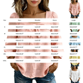 thumbnail image 3 of Linen Tops for Women Bow Tie Front Neck 3/4 Puff Sleeve Casual Blouse Loose Fit Soft Summer Daily Tops by Yigetop White M, 3 of 6