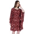 thumbnail image 3 of Moomaya Short Printed Kimono Kaftan For Women Turkish Kaftan Beachwear Bikini Cover Up, 3 of 7