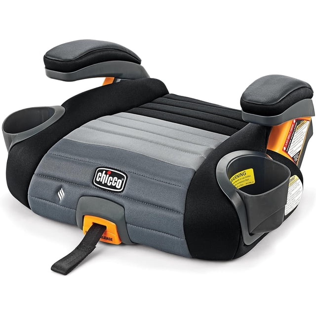 GoFit ClearTex Plus Asiento de coche con reerzo sin espalda, accesorio de pestillo, extracción de pestillo de liberación rápida, asiento elevador portátil de coche para niños de menos 4 años
