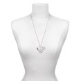 thumbnail image 3 of Delight Jewelry Silvertone Large Maid of Honor Heart Let Things Go Fall Zoey Charm Necklace, 28", 3 of 4