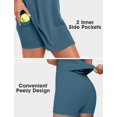 thumbnail image 3 of Vestido de tenis Desol azul sin mangas con bolsillos para pantalones cortos integrados, 3 of 5