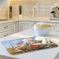 thumbnail image 6 of Dish Drying Mat Daisy Wild Flower Kitchen Mats Microfiber Counter Absorbent Dish Pad Drainer Rack 16"x18", 6 of 7