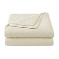 thumbnail image 4 of Indigo Hill Cotton Comfort 3 Piece Quilt Set with Pillow Shams, Gauze Blanket Classic Modern Bedding, Prairie Tan, Full Queen, 4 of 8