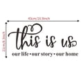 thumbnail image 2 of Adhesivo de pared «This is Us Family Quote Our Life Our Story», 2 of 2