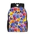 thumbnail image 1 of Easygdp The Garden Tricolor Pansy Flower Mochila Versátil y Elegante: Comodidad, Almacenaje y Durabilidad para la Universidad, Trabajo, Viajes y Uso Diario, 1 of 8
