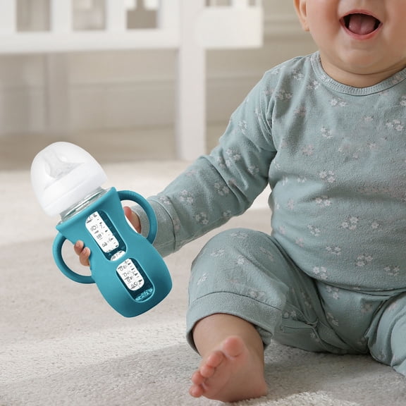 240Ml Silicone Baby Bottle Sleeve With Handles, 8Oz Glass Bottle Protector, Compatible With Philips Avent Natural & Anti-Colic Glass Bottles